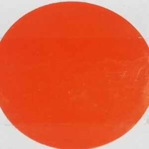 Round Carton Sticker in Red Color