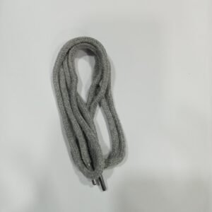 Ready Gray Marl Draw Cord With Silver Tipping