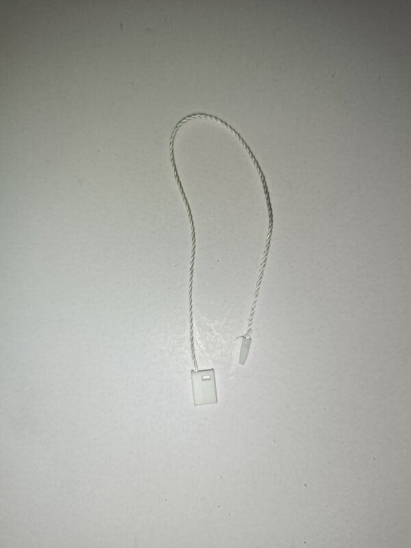 Hang tag string 22 CM White twisted dori with plastic end lock - Image 4