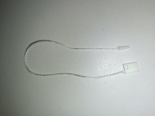 Hang tag string 22 CM White twisted dori with plastic end lock - Image 3