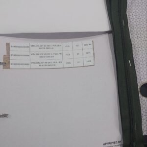 Nylon Zip - Open End - Green